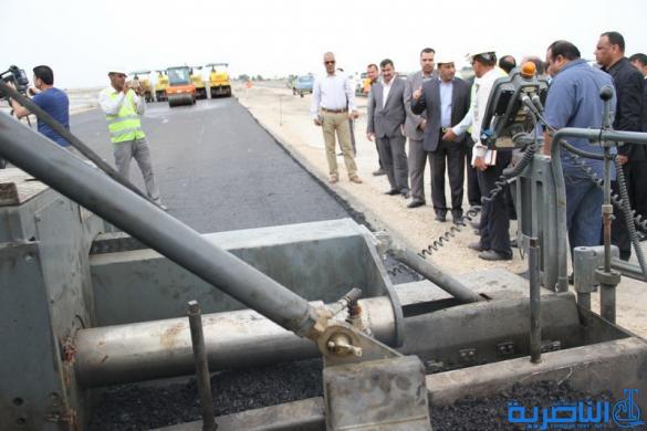 محافظ ذي قار يعلن انجاز 75% من  مشروع تقاطع البطحاء - تقرير مصور -