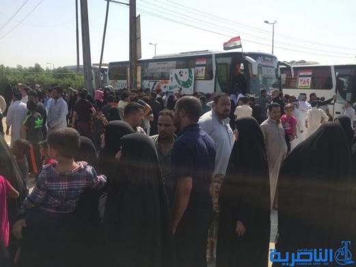 بالصور ... انطلاق قوافل حجاج ذي قار برا