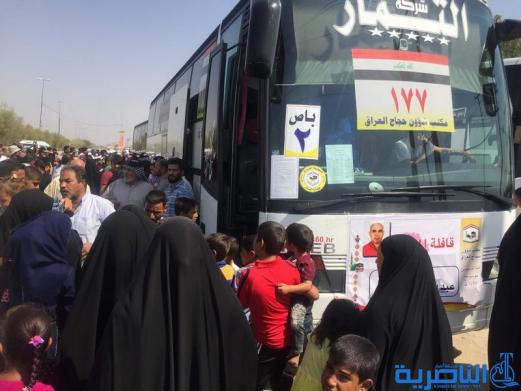 بالصور ... انطلاق قوافل حجاج ذي قار برا