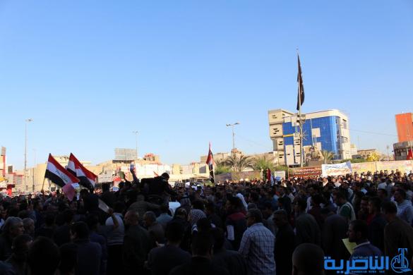 بالصور:تظاهرة في الناصرية ضد مشروع الخصخصة 