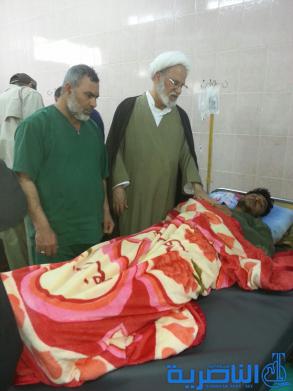 الشيخ محمد مهدي الناصري يتفقد قطعات الجيش في سامراء ويدعو لدعم اكبر للمقاتلين هناك - تقرير مصور -