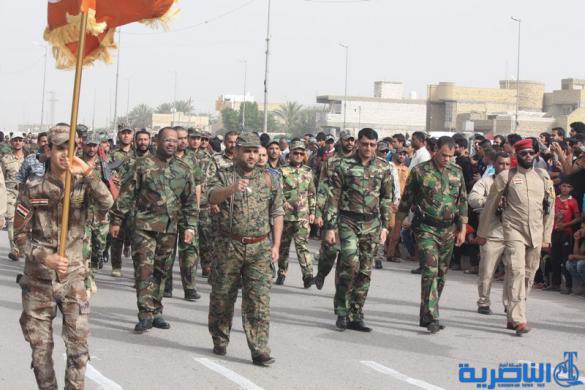 بالصور : الاستعراض المركزي لسرايا السلام في مدينة الناصرية