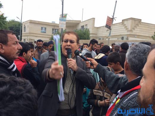 بالصور : متظاهرو الناصرية يطالبون بإصلاح النظام القضائي