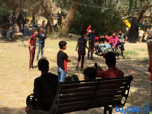 بالصور:متنزه الناصرية يستقبل العوائل بعيد الربيع
