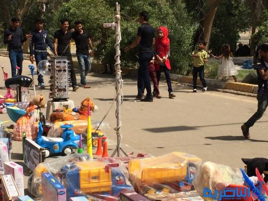 بالصور:متنزه الناصرية يستقبل العوائل بعيد الربيع