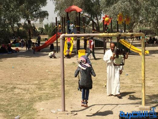 بالصور:متنزه الناصرية يستقبل العوائل بعيد الربيع