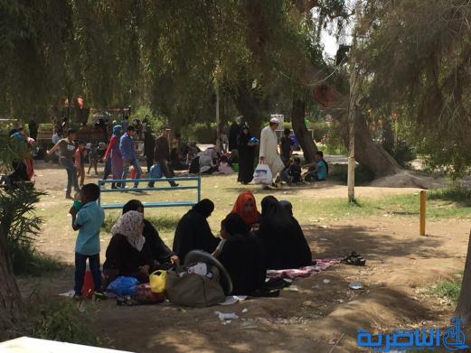 بالصور:متنزه الناصرية يستقبل العوائل بعيد الربيع