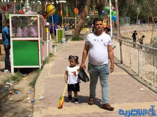 بالصور:متنزه الناصرية يستقبل العوائل بعيد الربيع