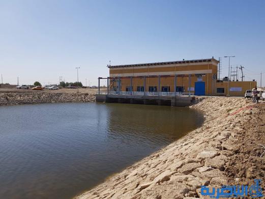 السفير الياباني يفتتح محطة ضخ مبزل شرق الغراف الممولة من القرض الياباني