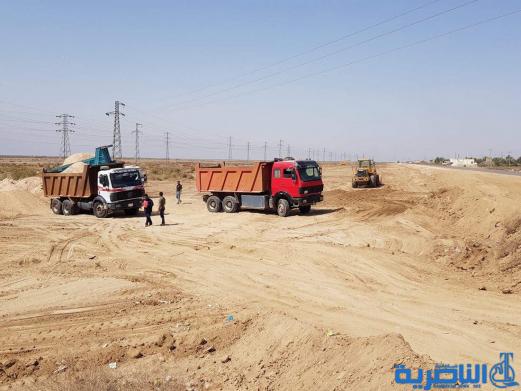 محافظ ذي قار يعلن عن مباشرة الدوائر البلدية والطرق بحملة صيانة و تأهيل لطريق جبايش الاصلاح - تقرير مصور -