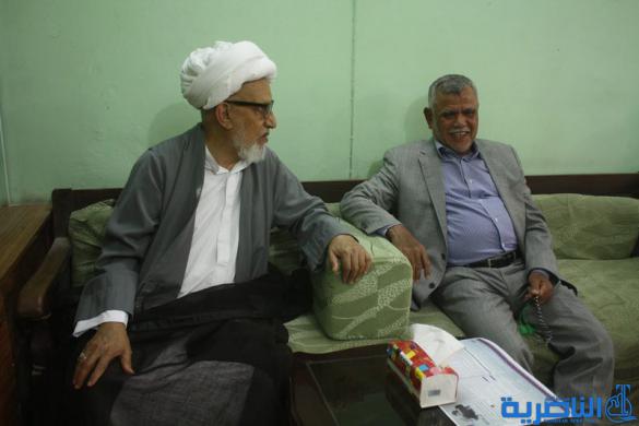  الشيخ الناصري يستقبل هادي العامري ويبحث معه اخر التطورات الامنية في البلاد - تقرير مصور-