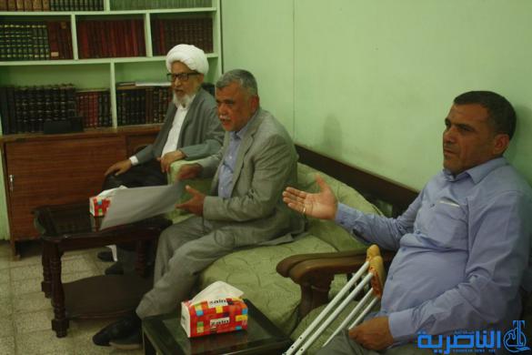  الشيخ الناصري يستقبل هادي العامري ويبحث معه اخر التطورات الامنية في البلاد - تقرير مصور-