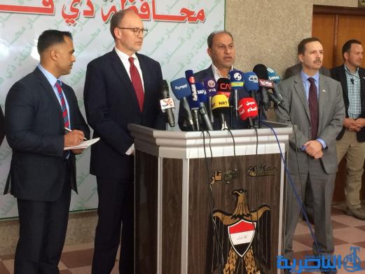 السفير الامريكي يزور الناصرية ويبدي رغبة بلاده بالاستثمار في مجالي النفط والسياحة - تقرير مصور -