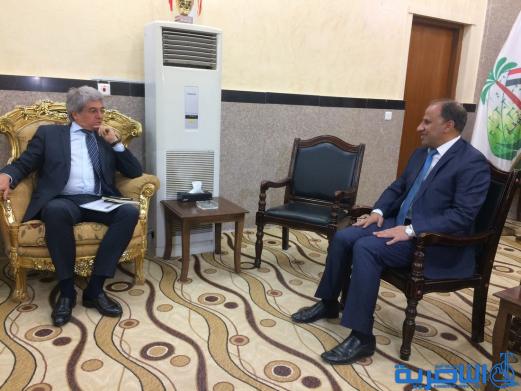 السفير الفرنسي يلتقي الناصري ويجدد رغبة بلاده بالاستثمار في ذي قار - تقرير مصور -