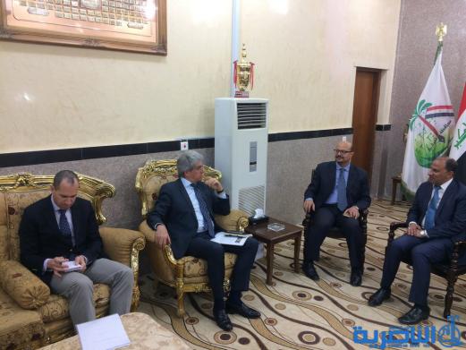 السفير الفرنسي يلتقي الناصري ويجدد رغبة بلاده بالاستثمار في ذي قار - تقرير مصور -
