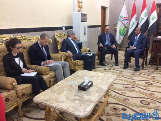 السفير الفرنسي يلتقي الناصري ويجدد رغبة بلاده بالاستثمار في ذي قار - تقرير مصور -