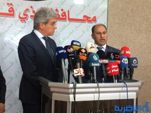 السفير الفرنسي يلتقي الناصري ويجدد رغبة بلاده بالاستثمار في ذي قار - تقرير مصور -