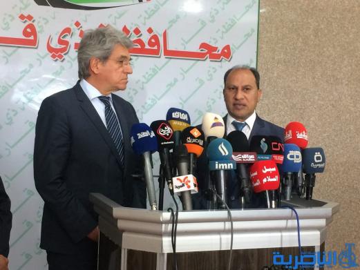 السفير الفرنسي يلتقي الناصري ويجدد رغبة بلاده بالاستثمار في ذي قار - تقرير مصور -