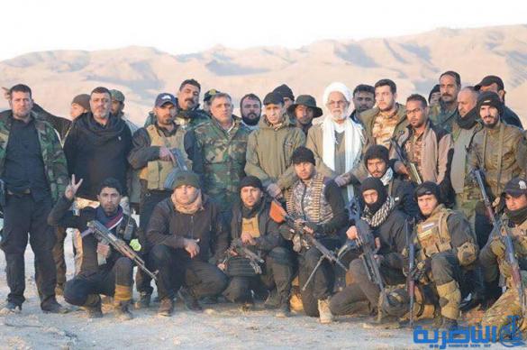حجة الاسلام الشيخ محمد مهدي الناصري يتفقد قوات الحشد في مكحول وتلعفر ويثني على معنوياتهم العالية