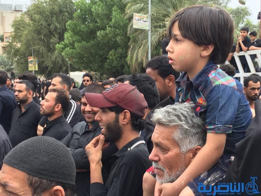 بالصور: الالاف يحيون شهادة الامام الكاظم (ع) في مدينة الناصرية