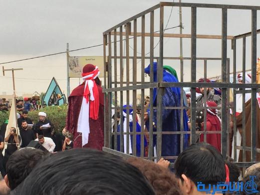 بالصور: الالاف يحيون شهادة الامام الكاظم (ع) في مدينة الناصرية