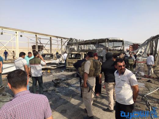 صور حصرية لتفجير سيطرة فدك غرب الناصرية