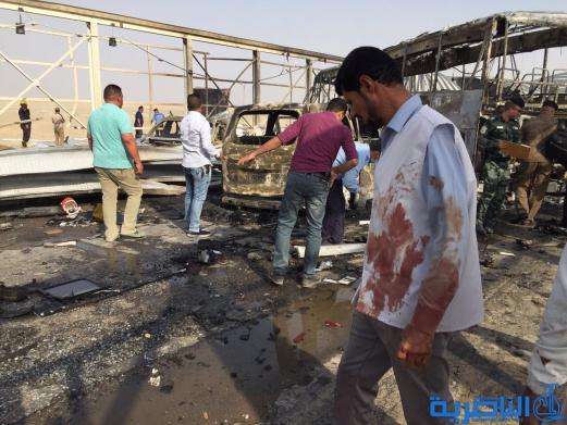 صور حصرية لتفجير سيطرة فدك غرب الناصرية