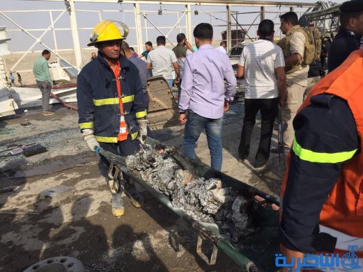 صور حصرية لتفجير سيطرة فدك غرب الناصرية