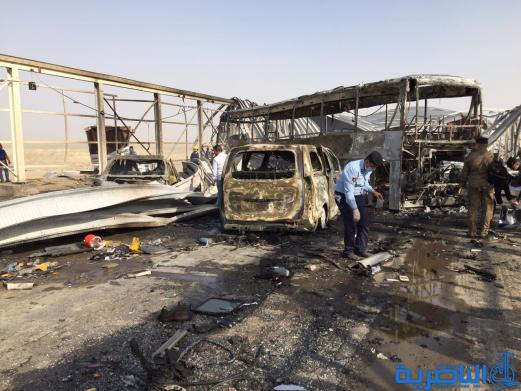 صور حصرية لتفجير سيطرة فدك غرب الناصرية