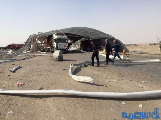 صور حصرية لتفجير سيطرة فدك غرب الناصرية