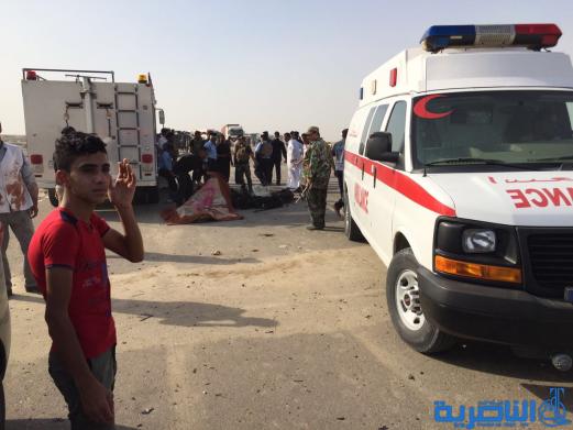 صور حصرية لتفجير سيطرة فدك غرب الناصرية