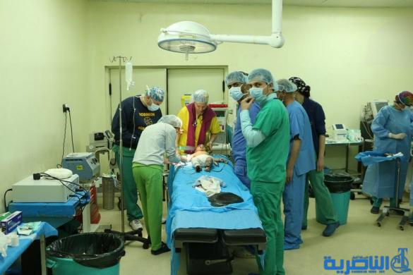 فريق طبي ايطالي يباشر باجراء مائة عملية جراحية تجميلية في الناصرية - تقرير مصور -