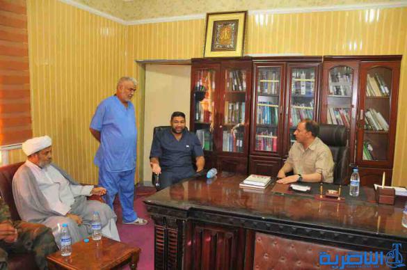 بالصور : وفد ذي قار يزور موقع سبايكر ويواصل لقاءاته مع مقاتلي الحشد الشعبي والقوى الامنية في تكريت