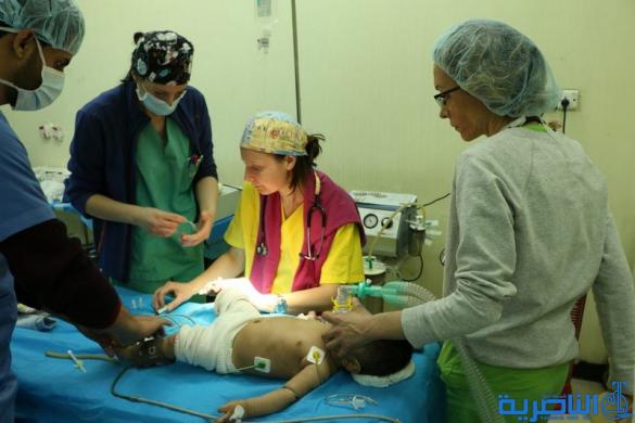 فريق طبي ايطالي يباشر باجراء مائة عملية جراحية تجميلية في الناصرية - تقرير مصور -