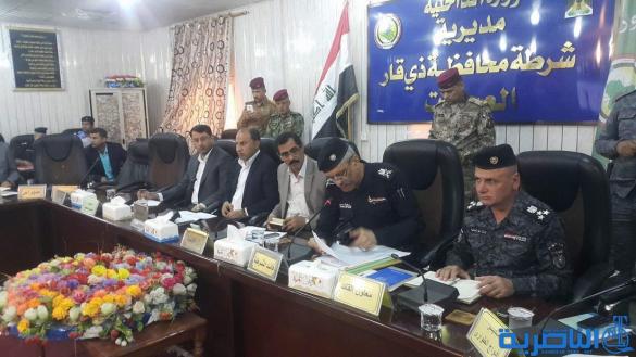 حكومة ذي قار تعقد اجتماعا امنيا وتعلن عن خطط امنية جديدة وتطالب بدعم الحكومة المركزية بعد التفجير المزدوج