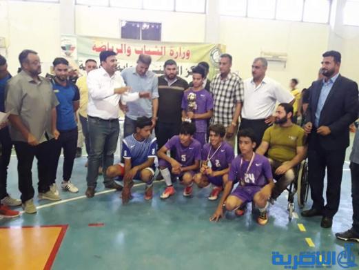 بالصور :اليونسيف ترعى بطولة بخماسي الكرة في الناصرية