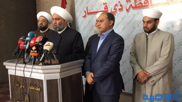 وفد جماعة علماء السنة لمحافظ ذي قار : الارهاب يحاول خلق فتنة في المحافظات الآمنة - تقرير مصور - 