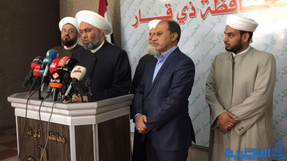 وفد جماعة علماء السنة لمحافظ ذي قار : الارهاب يحاول خلق فتنة في المحافظات الآمنة - تقرير مصور - 