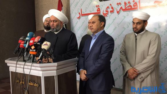 وفد جماعة علماء السنة لمحافظ ذي قار : الارهاب يحاول خلق فتنة في المحافظات الآمنة - تقرير مصور - 