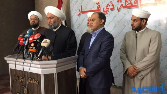وفد جماعة علماء السنة لمحافظ ذي قار : الارهاب يحاول خلق فتنة في المحافظات الآمنة - تقرير مصور - 