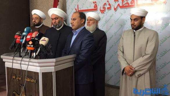 وفد جماعة علماء السنة لمحافظ ذي قار : الارهاب يحاول خلق فتنة في المحافظات الآمنة - تقرير مصور - 