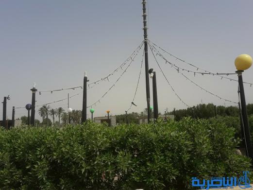 بالصور : اعمال تخريب تطال حدائق عامة في ناحية الطار