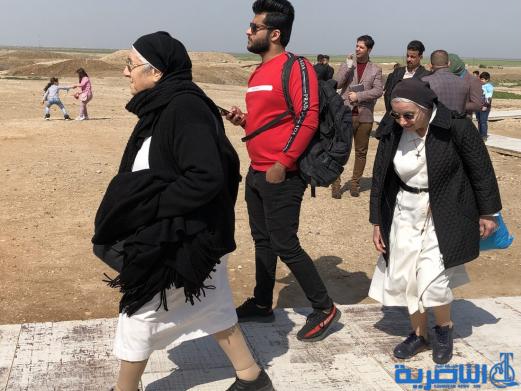 وفد مسيحي كبير يزور مدينة اور الاثرية في الناصرية - تقرير مصور-