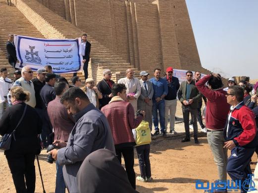 وفد مسيحي كبير يزور مدينة اور الاثرية في الناصرية - تقرير مصور-