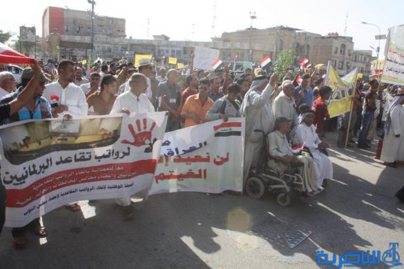 المئات يتظاهرون اليوم في ذي قار للمطالبة بإلغاء 