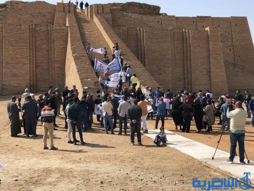 وفد مسيحي كبير يزور مدينة اور الاثرية في الناصرية - تقرير مصور-