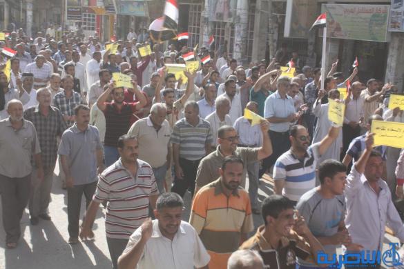 المئات يتظاهرون اليوم في ذي قار للمطالبة بإلغاء