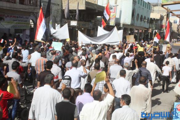 المئات يتظاهرون اليوم في ذي قار للمطالبة بإلغاء 