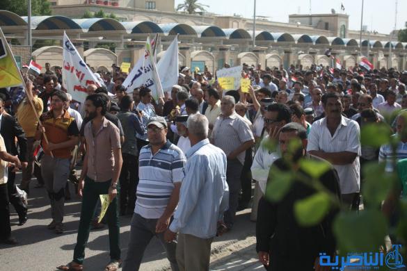 المئات يتظاهرون اليوم في ذي قار للمطالبة بإلغاء
