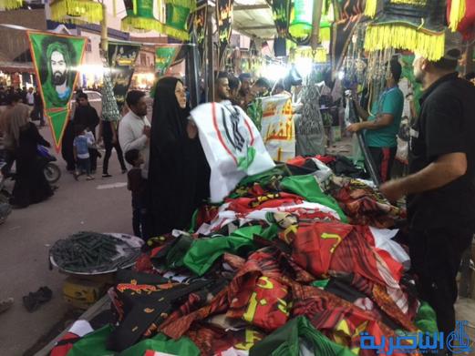 بالصور : الناصرية تتشح بالسواد في عزاء سيد الشهداء